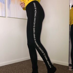 ‘Afraid of nothing’ leggings
